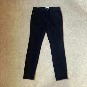 Ann Taylor loft black curvy skinny jeans in size 2